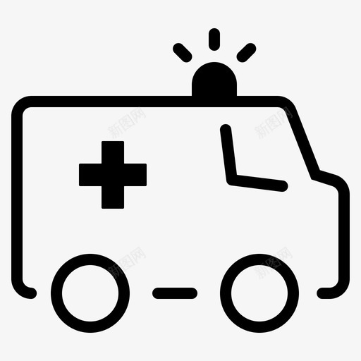 救护车急救车交通工具svg_新图网 https://ixintu.com 救护车 急救车 交通工具 货车 车辆 平面 线图 图标