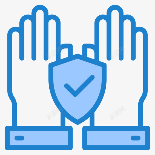 防护医疗保健19蓝色svg_新图网 https://ixintu.com 防护 医疗保健 蓝色
