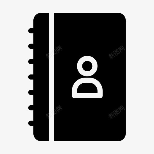联系人簿目录库svg_新图网 https://ixintu.com 联系人 目录 记录 每日 rotinr 字形