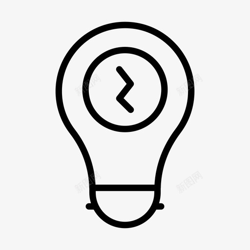 灯泡灯明亮电svg_新图网 https://ixintu.com 灯泡 明亮 电线 字形 64px