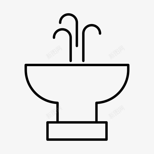 喷泉家具家用svg_新图网 https://ixintu.com 家具 洗涤 喷泉 家用 水槽 家居