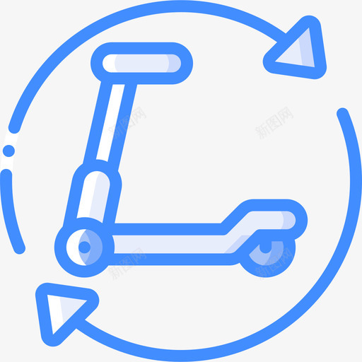 再利用摩托车出租蓝色svg_新图网 https://ixintu.com 再利用 摩托车 出租 蓝色