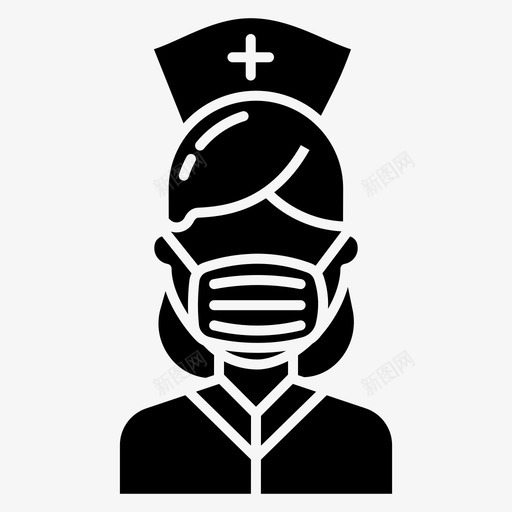 护士病毒161字形svg_新图网 https://ixintu.com 护士 病毒 字形