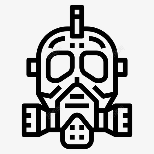 防毒面具防护43线性svg_新图网 https://ixintu.com 防毒面具 防护 线性