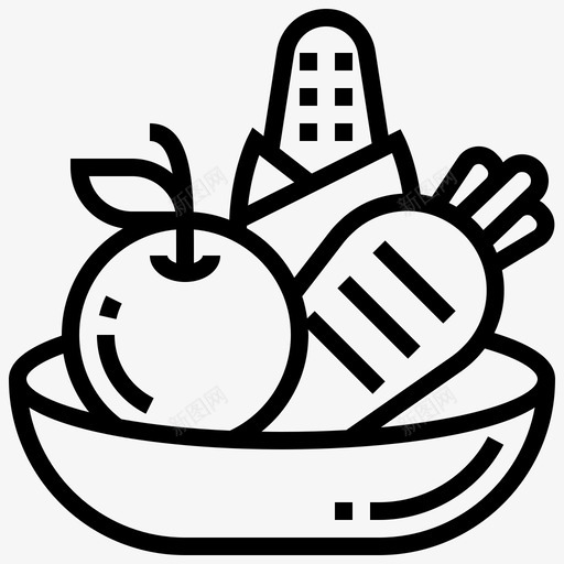 素食主义饮食配料svg_新图网 https://ixintu.com 素食 素食主义 饮食 配料 维生素