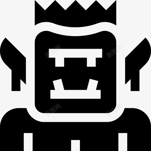 兽人奇幻角色31填充svg_新图网 https://ixintu.com 兽人 奇幻 角色 填充