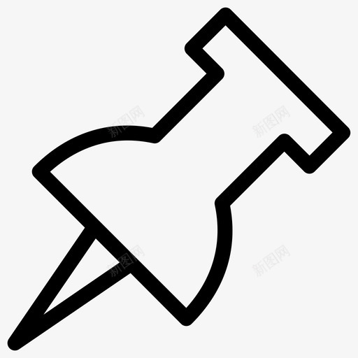 图钉图纸纸svg_新图网 https://ixintu.com 图钉 图纸 别针 商业