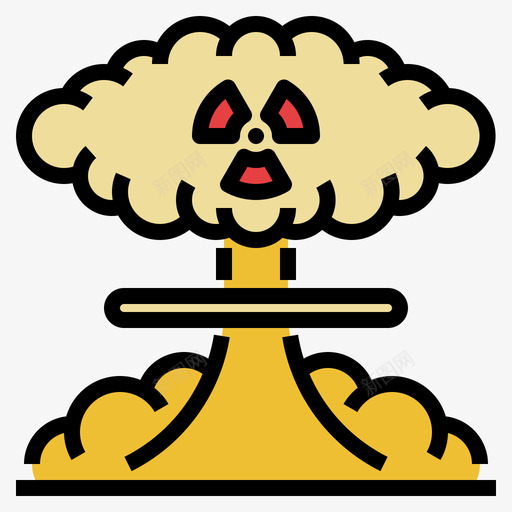 核污染64线性颜色svg_新图网 https://ixintu.com 污染 线性 颜色