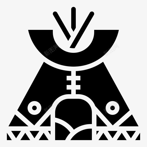 teepee美国野营svg_新图网 https://ixintu.com teepee 元素 帐篷 本地人 牛仔 美国 西部美女 野营 雕文