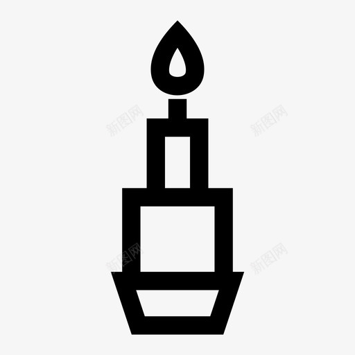 烛光火焰svg_新图网 https://ixintu.com 烛光 火焰