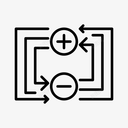 电荷电磁场教育svg_新图网 https://ixintu.com 电荷 电磁场 教育