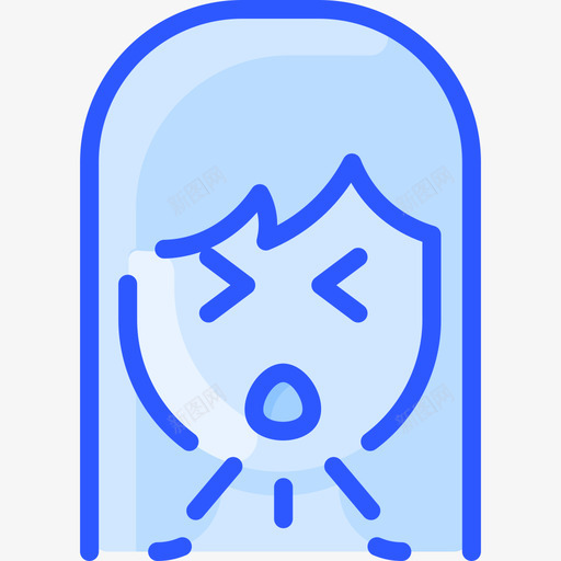 咳嗽病毒传播80蓝色svg_新图网 https://ixintu.com 咳嗽 病毒 传播 蓝色