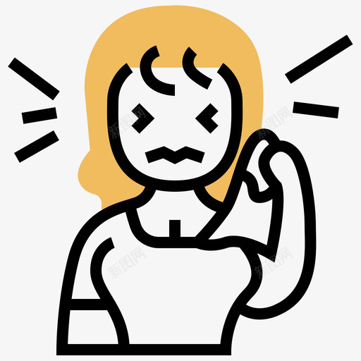 鼻炎过敏11黄影svg_新图网 https://ixintu.com 鼻炎 过敏 黄影