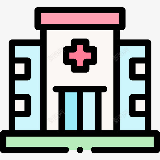 医院医学60线性颜色svg_新图网 https://ixintu.com 医院 医学 线性 颜色