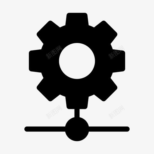 设置网络配置连接svg_新图网 https://ixintu.com 网络 设置 配置 连接 齿轮 络线 字形