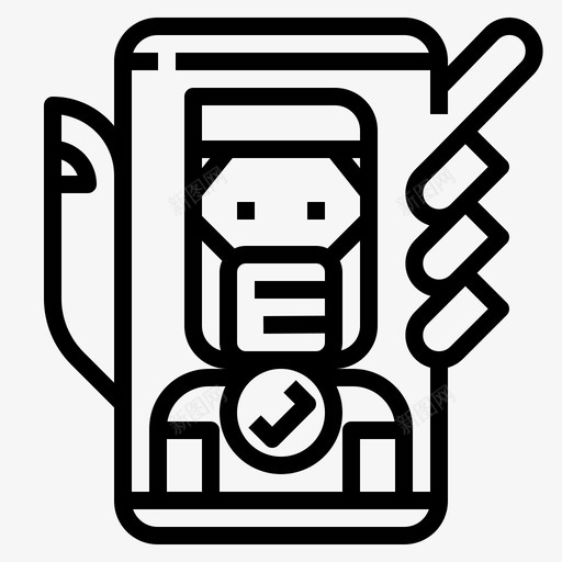 视频通话社交距离线性svg_新图网 https://ixintu.com 视频 通话 社交 距离 线性