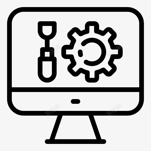 维护设置浏览器修复svg_新图网 https://ixintu.com 维护 设置 web 设计开发 浏览器 修复 lineart