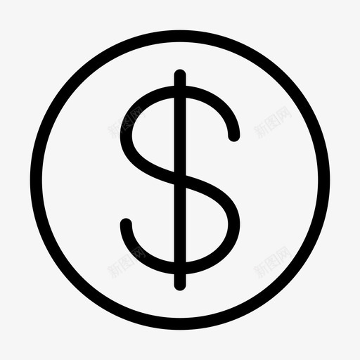 美元硬币成就金钱svg_新图网 https://ixintu.com 美元 硬币 成就 金钱 奖品 奖章 奖励 线雕文