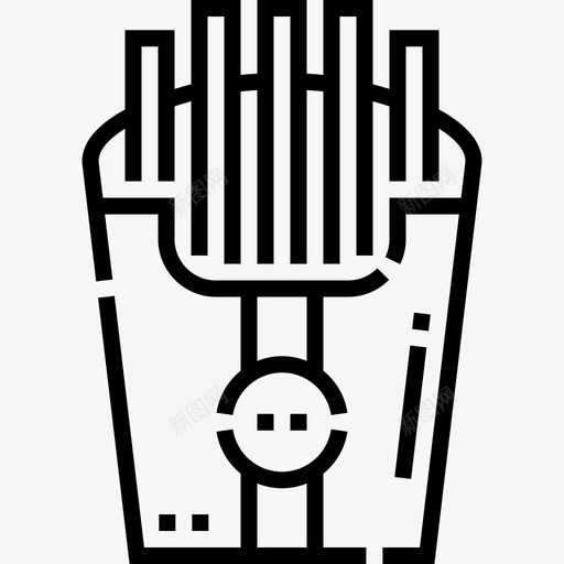 炸薯条食物215直系svg_新图网 https://ixintu.com 薯条 食物 直系