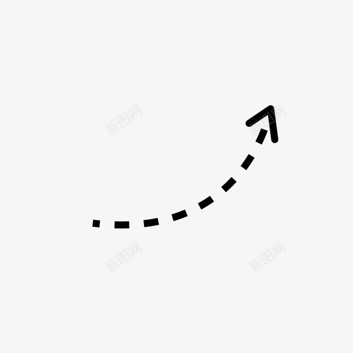 短箭头箭头虚线箭头svg_新图网 https://ixintu.com 箭头 虚线