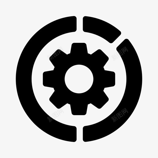 饼图设置图表市场营销svg_新图网 https://ixintu.com 饼图 设置 搜索引擎 优化 图表 市场营销 网页 线条 字形