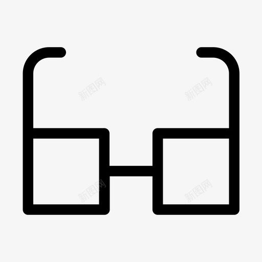 眼镜镜线svg_新图网 https://ixintu.com 眼镜 镜线