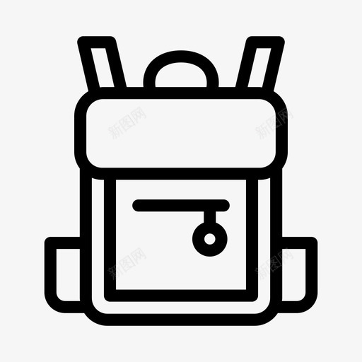 野营包手提行李svg_新图网 https://ixintu.com 野营 户外 手提 行李 旅行 标志