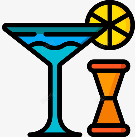 鸡尾酒奢华生活4线性颜色svg_新图网 https://ixintu.com 鸡尾酒 奢华 生活 线性 颜色