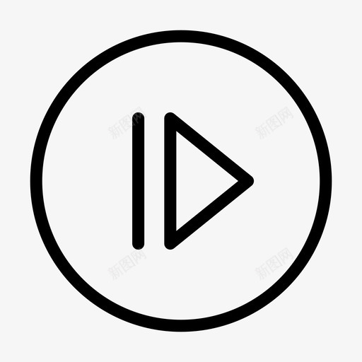 下一个视频按钮播放器标志svg_新图网 https://ixintu.com 下一个 视频 按钮 标志 播放器 媒体
