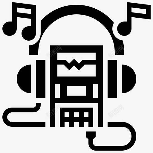 音乐播放器健身136字形svg_新图网 https://ixintu.com 音乐 播放器 健身 字形