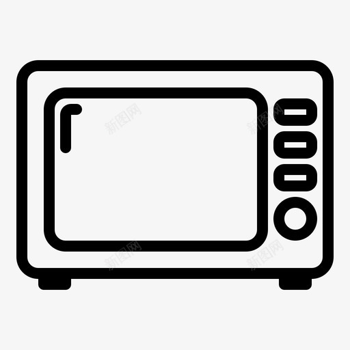 微波炉品类电svg_新图网 https://ixintu.com 微波炉 厨房 品类 工具 网店 类别 vol3