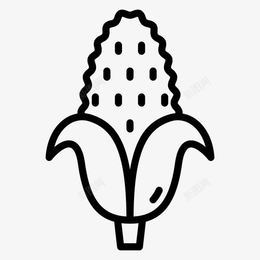 玉米水果和蔬菜7直列svg_新图网 https://ixintu.com 玉米 水果 蔬菜 直列