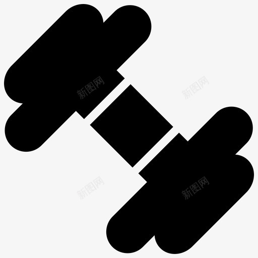 哑铃健身设备svg_新图网 https://ixintu.com 健身 哑铃 设备 锻炼 健身房 运动 实心