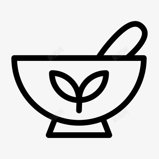 药房碗草药医药svg_新图网 https://ixintu.com 药房 草药 医药 混合 医疗保健 字形