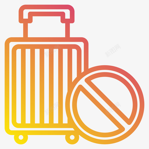 旅行包冠状病毒160梯度svg_新图网 https://ixintu.com 旅行包 冠状 病毒 梯度