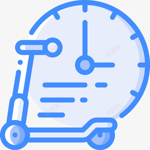 时钟摩托车出租蓝色svg_新图网 https://ixintu.com 时钟 摩托车 出租 蓝色