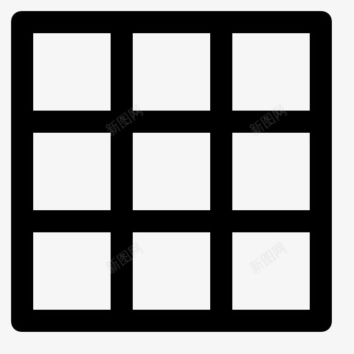 表格框架svg_新图网 https://ixintu.com 表格 框架 mediaoutline1grid