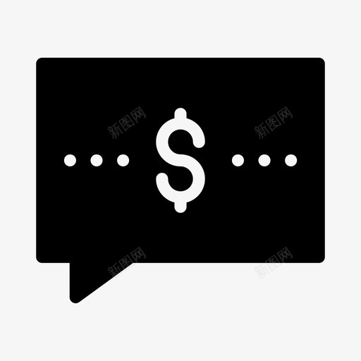 美元信息泡沫商业金融svg_新图网 https://ixintu.com 美元 信息 泡沫 金融 商业 银行 字形