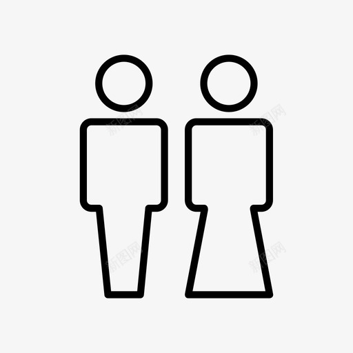 洗手间浴室男人svg_新图网 https://ixintu.com 洗手间 浴室 男人 厕所 女人