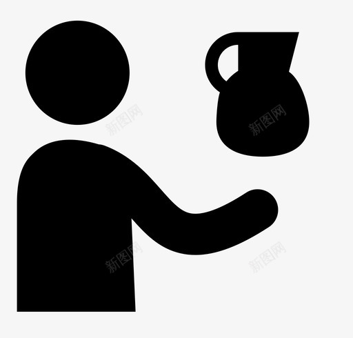 侍者提供服务生提供陶瓷svg_新图网 https://ixintu.com 提供 侍者 服务生 陶瓷 罐子 节俭