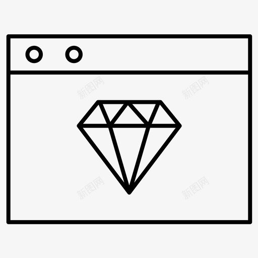 钻石互联网网站svg_新图网 https://ixintu.com 钻石 互联网 网站 在线 营销 常规 线路