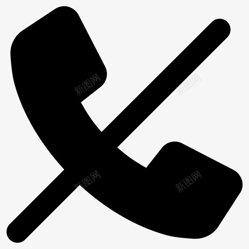 结束呼叫阻止号码取消呼叫svg_新图网 https://ixintu.com 呼叫 结束 阻止 号码 取消 断开 连接 静音 电话