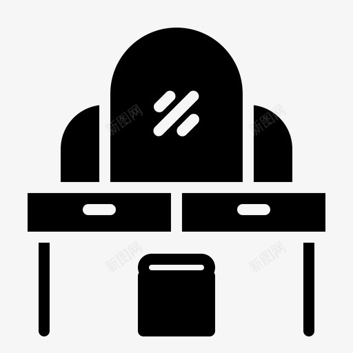 酒店房间更衣室家具svg_新图网 https://ixintu.com 酒店 房间 更衣室 家具 桌子 标志