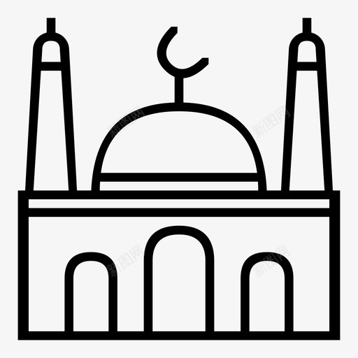 清真寺马哈尔纪念碑svg_新图网 https://ixintu.com 清真寺 马哈尔 哈尔 纪念碑 穆斯林 祈祷 泰姬 宗教