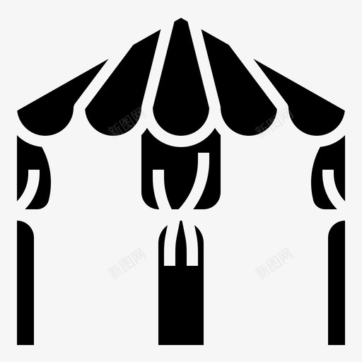 帐篷夏季146填充svg_新图网 https://ixintu.com 帐篷 夏季 填充