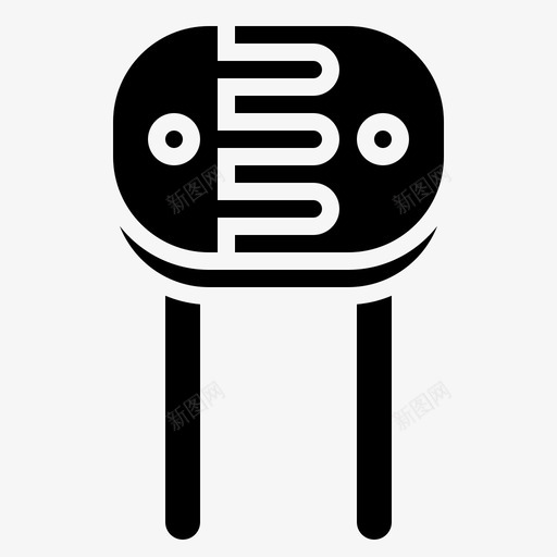 电阻器电子元件8字形svg_新图网 https://ixintu.com 电阻器 电子元件 字形