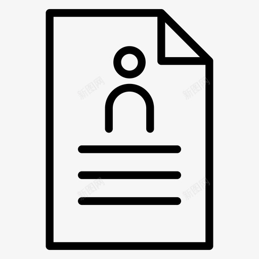 猎头候选人简历svg_新图网 https://ixintu.com 猎头 简历 候选人 人力资源 25个 线图 图标