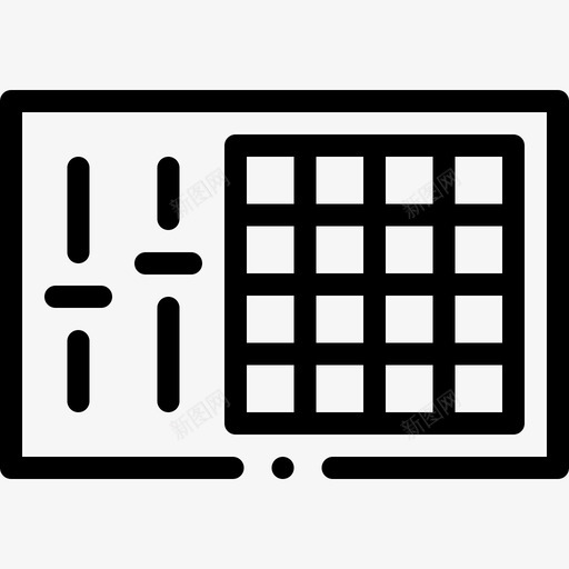Dj控制器嘻哈50线性svg_新图网 https://ixintu.com Dj 控制器 嘻哈 线性