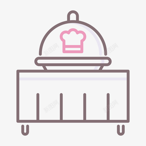 餐饮美食家3线性颜色svg_新图网 https://ixintu.com 餐饮 美食家 线性 颜色