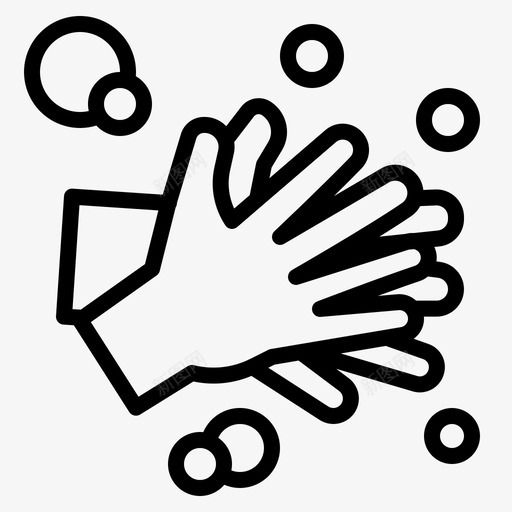 洗手covid19预防3线性svg_新图网 https://ixintu.com 洗手 covid19 预防 线性